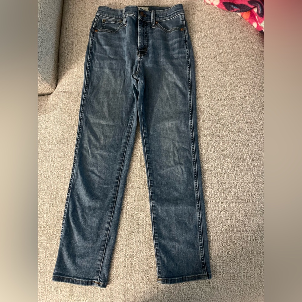 Madewell womens stovepipe denim blue jeans size 25
